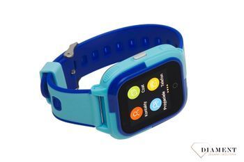 Smartwatch dla dzieci Garett Kids Craft 4G RT niebieski to nowoczesny lokalizator GPS z kartą sim i przyciskiem SOS. Posiada funkcje lokalizacji na mapie, funkcje telefonu komórkowego oraz szereg innych funkcji..jpg